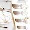 Smarty Had A Party White with Gold Marble Stroke Round Disposable Plastic Wedding Value Set, 720PK 900WGVS120 - alternate 2